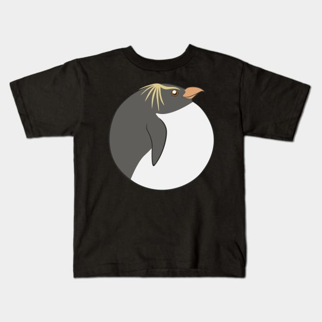 Bird Balls: Rockhopper Penguin Kids T-Shirt by Naturally Curvy